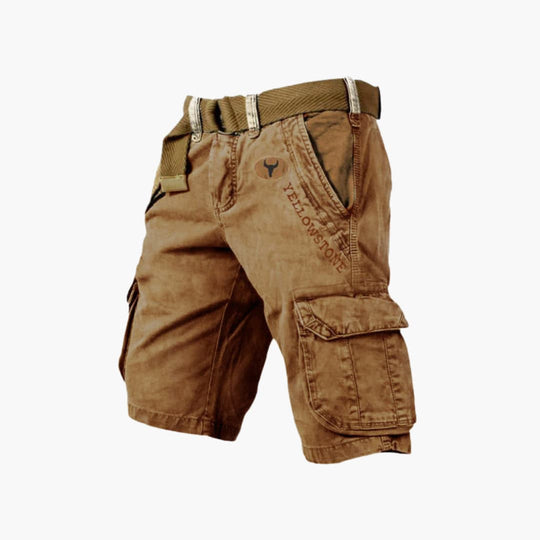 Herren Cargo-Shorts mit Gürtel und Seitentaschen – Outdoor Sommer-Shorts
