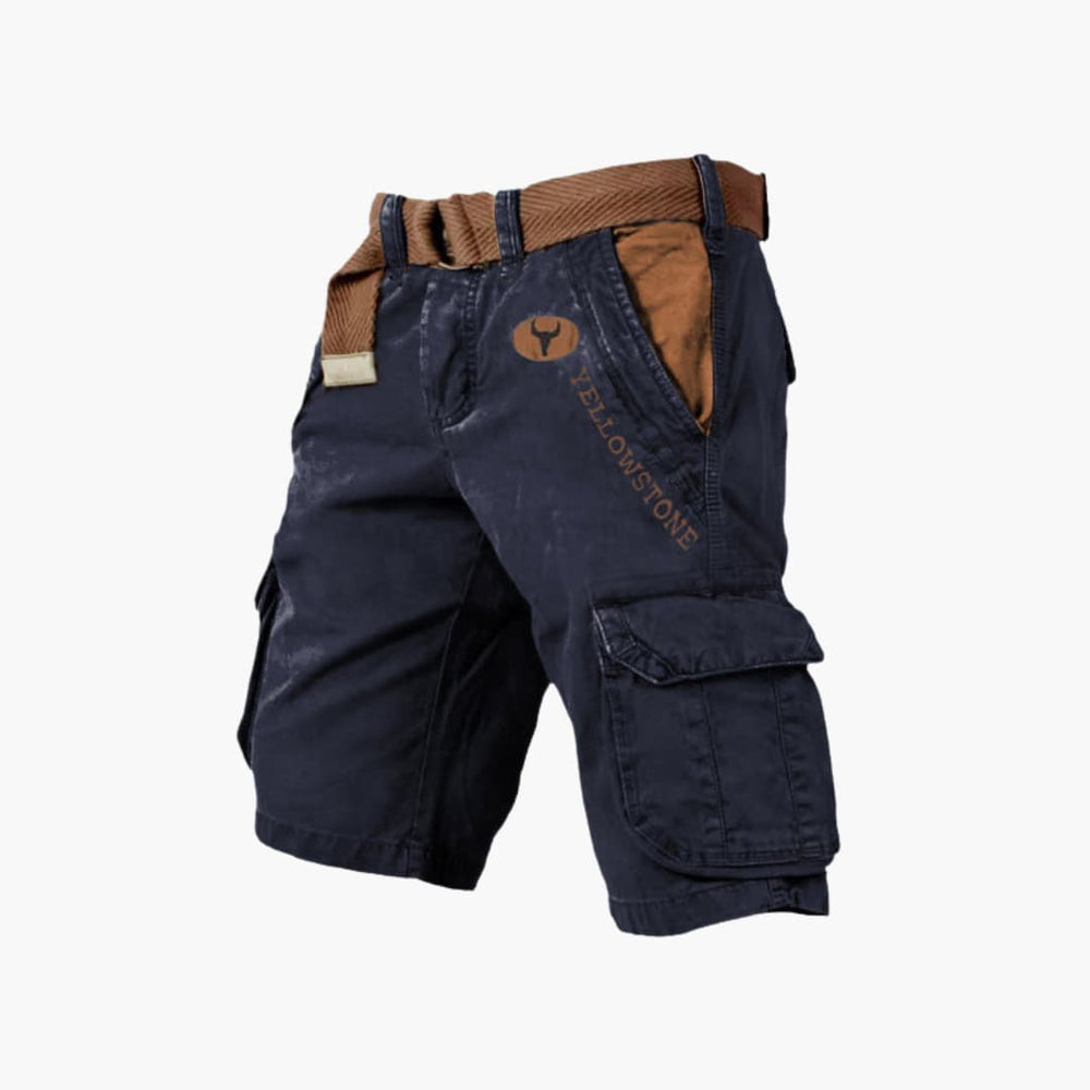 Herren Cargo-Shorts mit Gürtel und Seitentaschen – Outdoor Sommer-Shorts