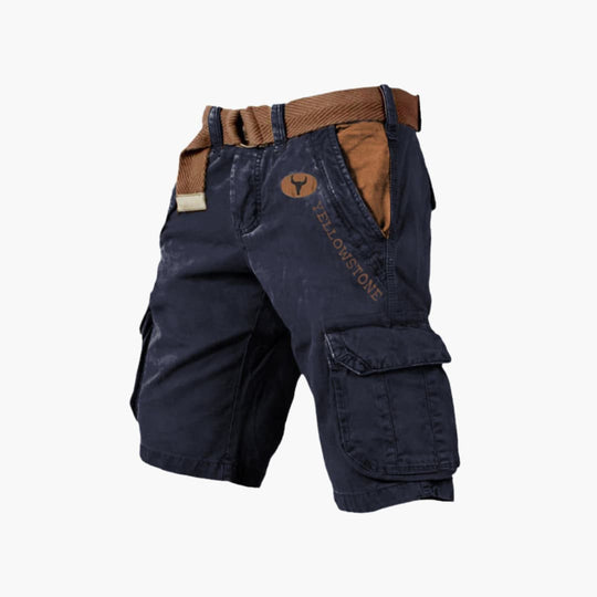 Herren Cargo-Shorts mit Gürtel und Seitentaschen – Outdoor Sommer-Shorts