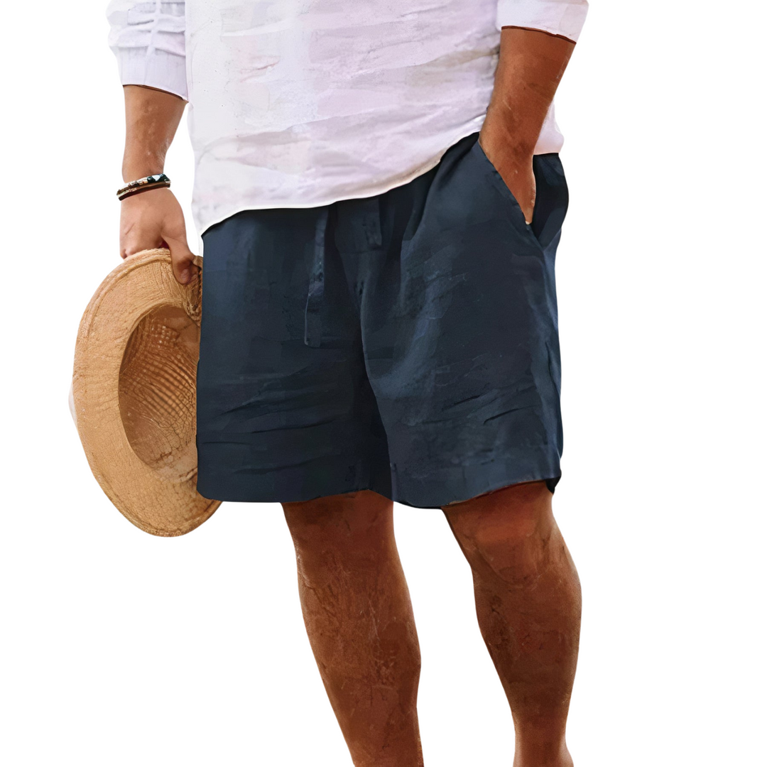 Herren Shorts aus Baumwolle und Leinen – Kurze Sommerhose