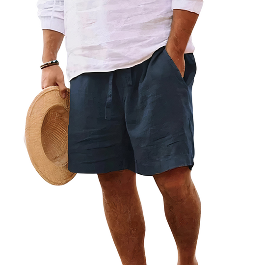 Herren Shorts aus Baumwolle und Leinen – Kurze Sommerhose