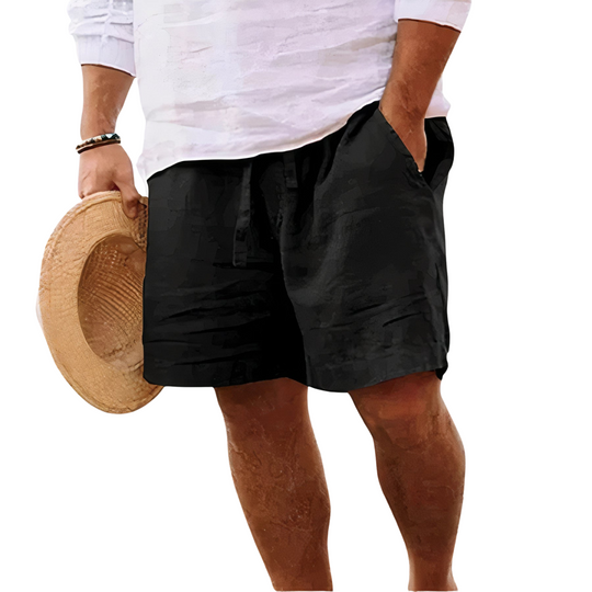 Herren Shorts aus Baumwolle und Leinen – Kurze Sommerhose