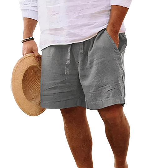 Herren Shorts aus Baumwolle und Leinen – Kurze Sommerhose
