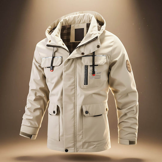 Kapuzen Winterjacke Herren Wetterfest Outdoor Warm