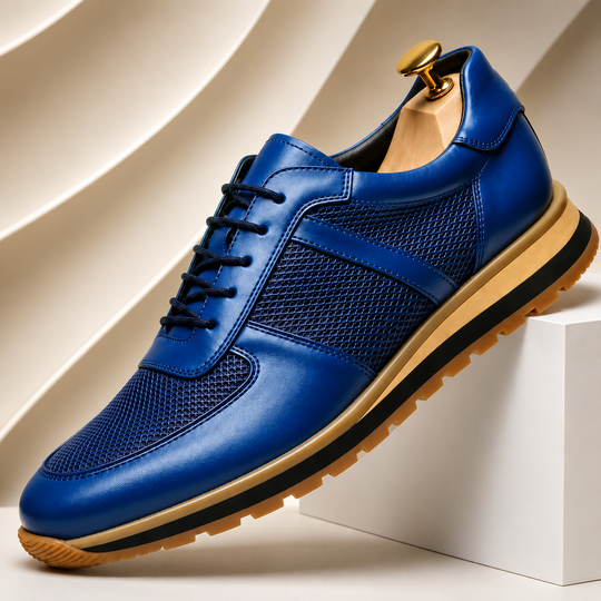 Rindsleder Sneaker Herren Italienisch Casual Komfort