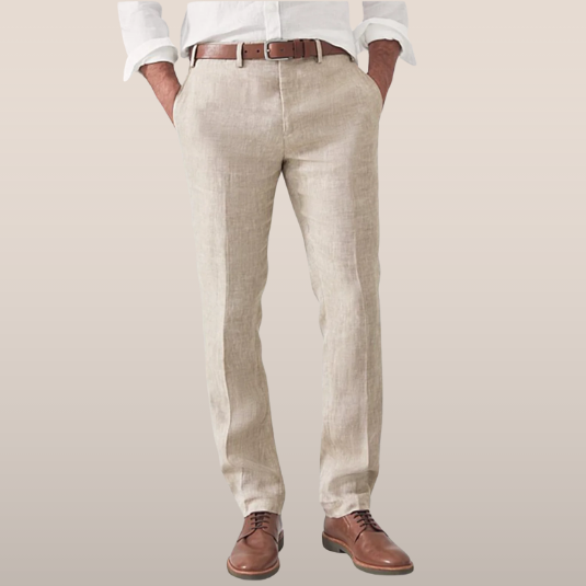 Herren Leinen-Anzughose – Elegante Sommerhose aus 100% Leinen