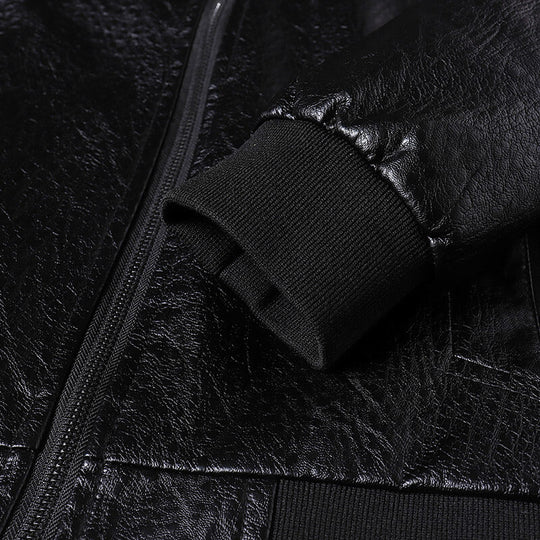 Italienische Lederjacke Herren Echtleder Elegant Slim