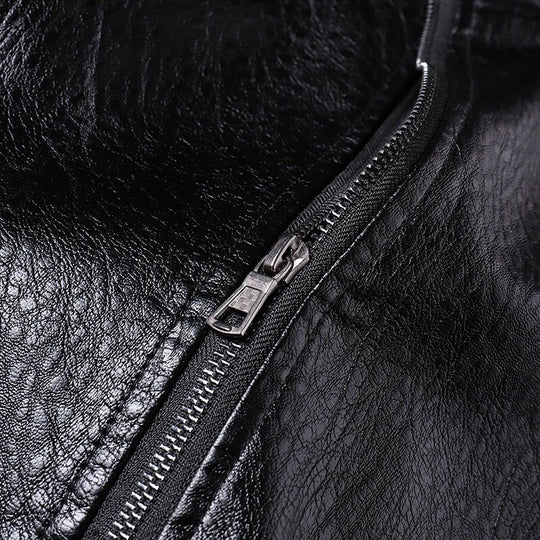 Italienische Lederjacke Herren Echtleder Elegant Slim