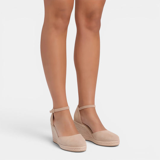 Keilsandaletten Damen Geschlossene Spitze Bequem Sommer