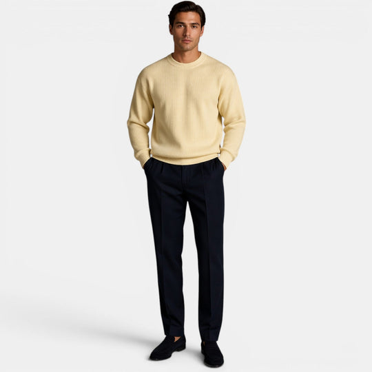 Herren Strick-Rundhals-Pullover – Jennoir