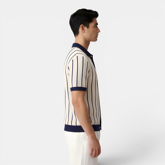 Herren Gestreiftes Strickhemd – Jennoir