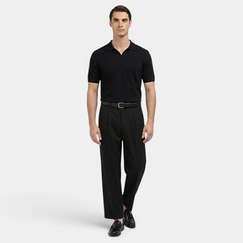 Herren Bundfalten-Geradebeinhose – Jennoir