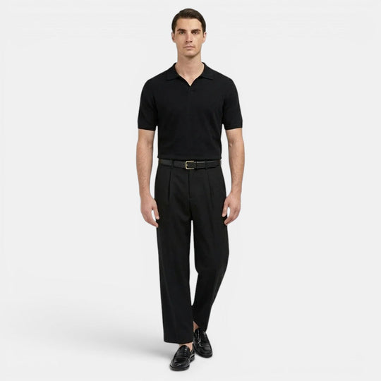 Herren Bundfalten-Geradebeinhose – Jennoir