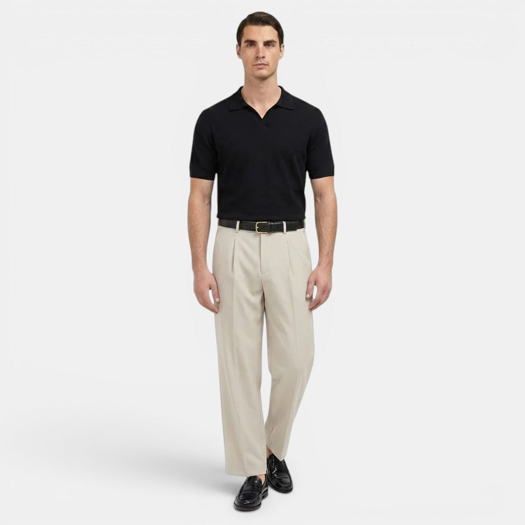 Herren Bundfalten-Geradebeinhose – Jennoir