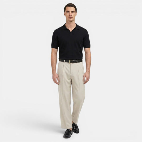Herren Bundfalten-Geradebeinhose – Jennoir