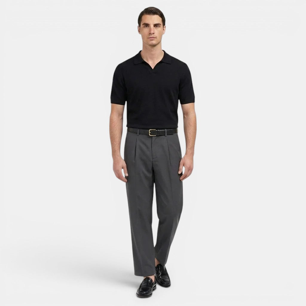Herren Bundfalten-Geradebeinhose – Jennoir