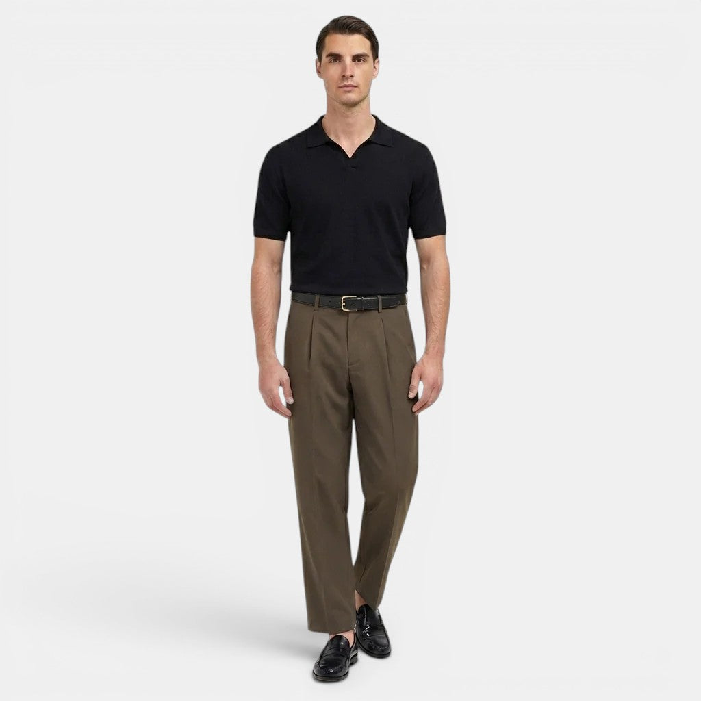 Herren Bundfalten-Geradebeinhose – Jennoir