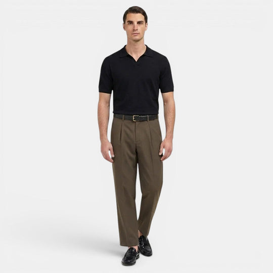 Herren Bundfalten-Geradebeinhose – Jennoir
