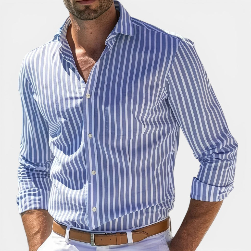 Herren Gestreiftes Klassisches Hemd – Jennoir