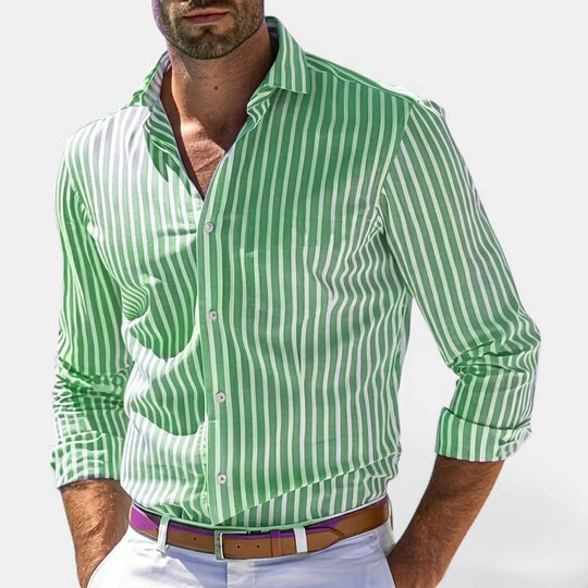 Herren Gestreiftes Klassisches Hemd – Jennoir