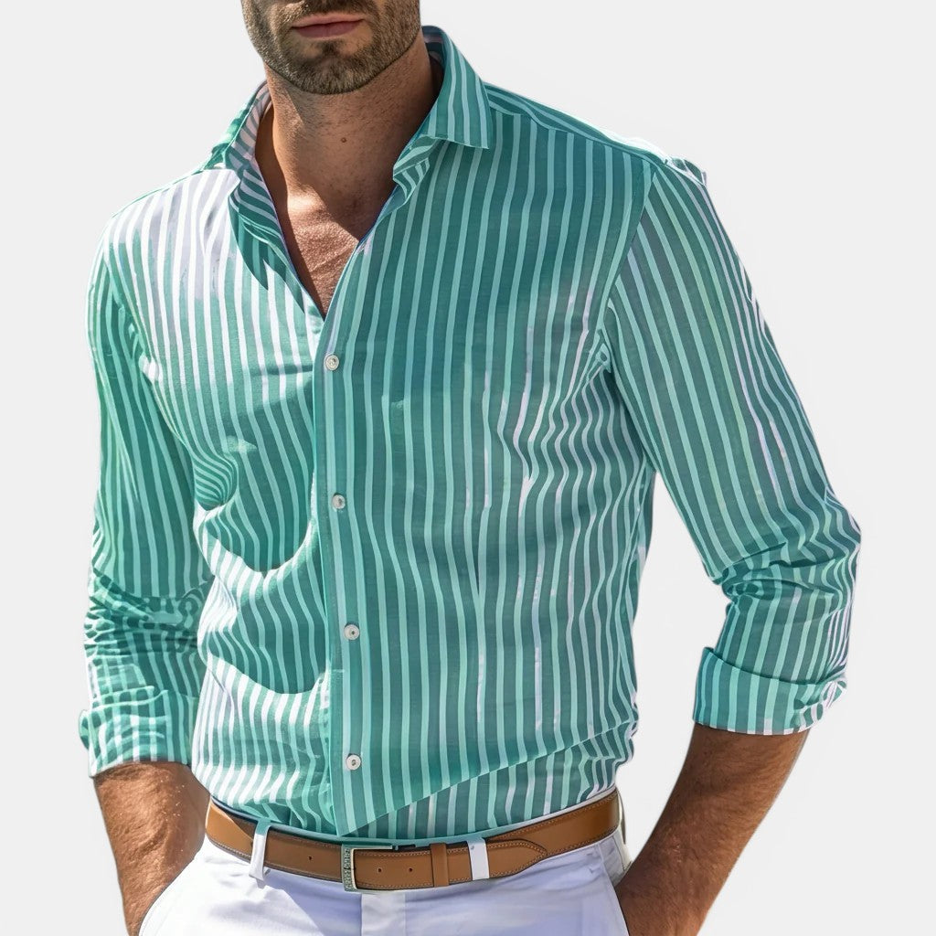 Herren Gestreiftes Klassisches Hemd – Jennoir