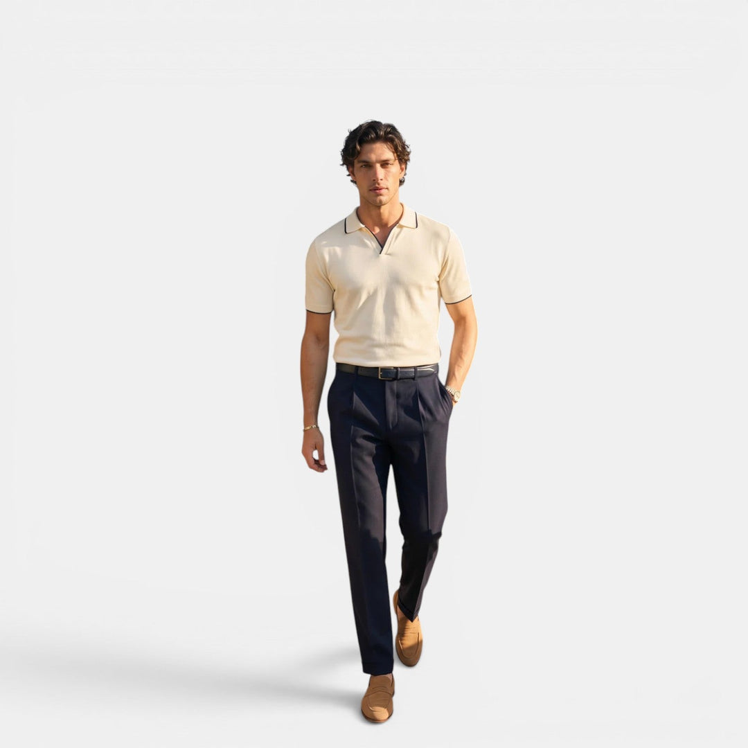 Herren Ärmelloses Polo-Shirt – Jennoir