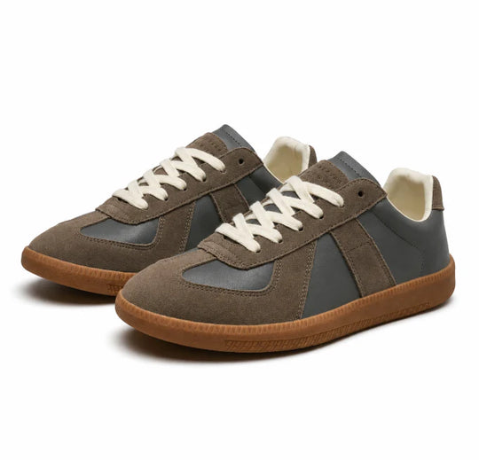 Leder Schnür Sneaker Herren Rutschfest Low-Top Casual