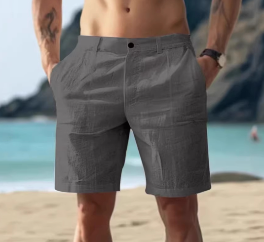 Herren Sommer-Shorts mit Knopfverschluss – Locker &amp; Leicht
