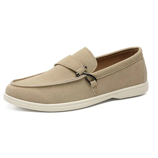 Wildleder Loafer mit Schnalle Herren Slip-On Elegant