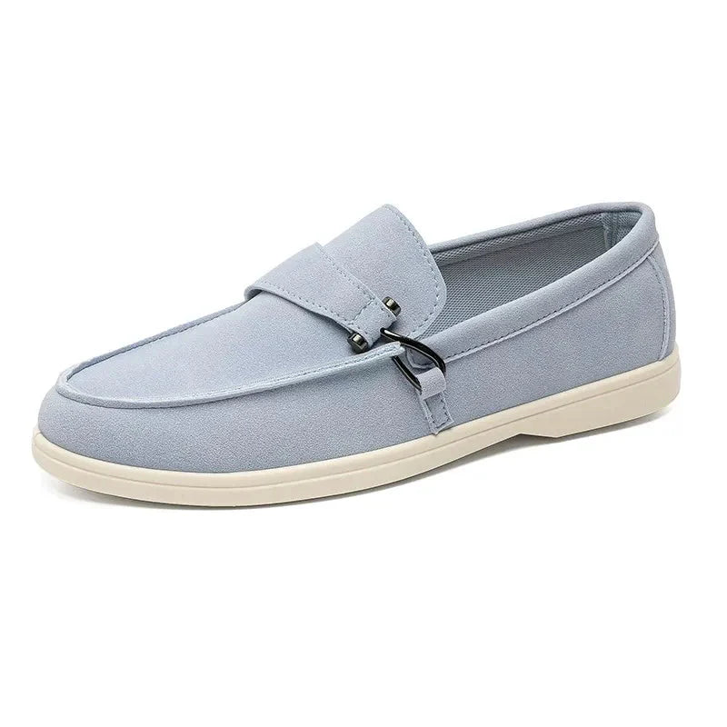 Wildleder Loafer mit Schnalle Herren Slip-On Elegant