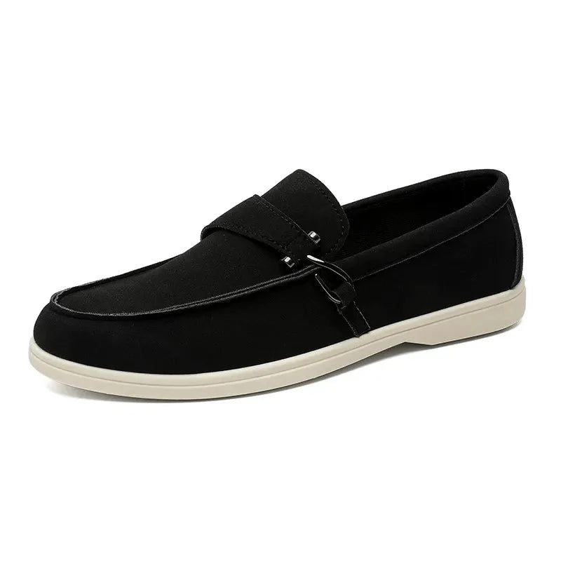 Wildleder Loafer mit Schnalle Herren Slip-On Elegant