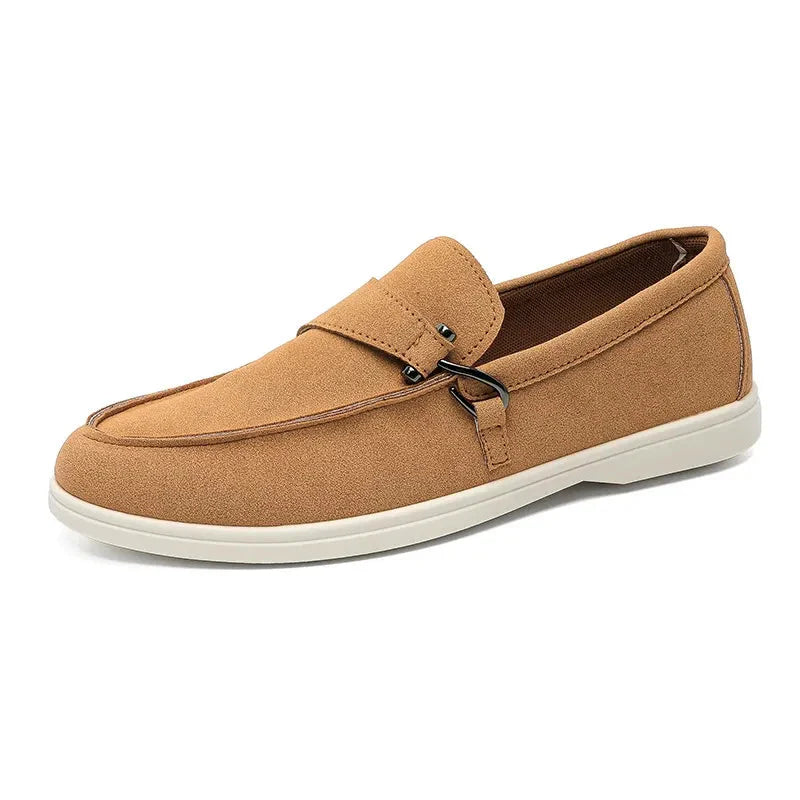 Wildleder Loafer mit Schnalle Herren Slip-On Elegant