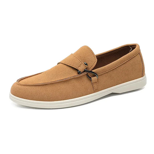 Wildleder Loafer mit Schnalle Herren Slip-On Elegant