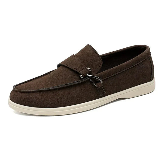 Wildleder Loafer mit Schnalle Herren Slip-On Elegant