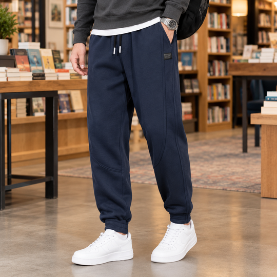 Jogginghose Herren Fleece Gefüttert Verjüngt Kordelzug