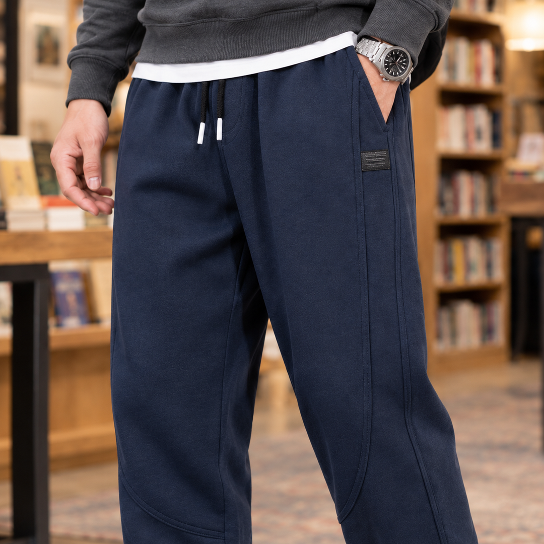 Jogginghose Herren Fleece Gefüttert Verjüngt Kordelzug