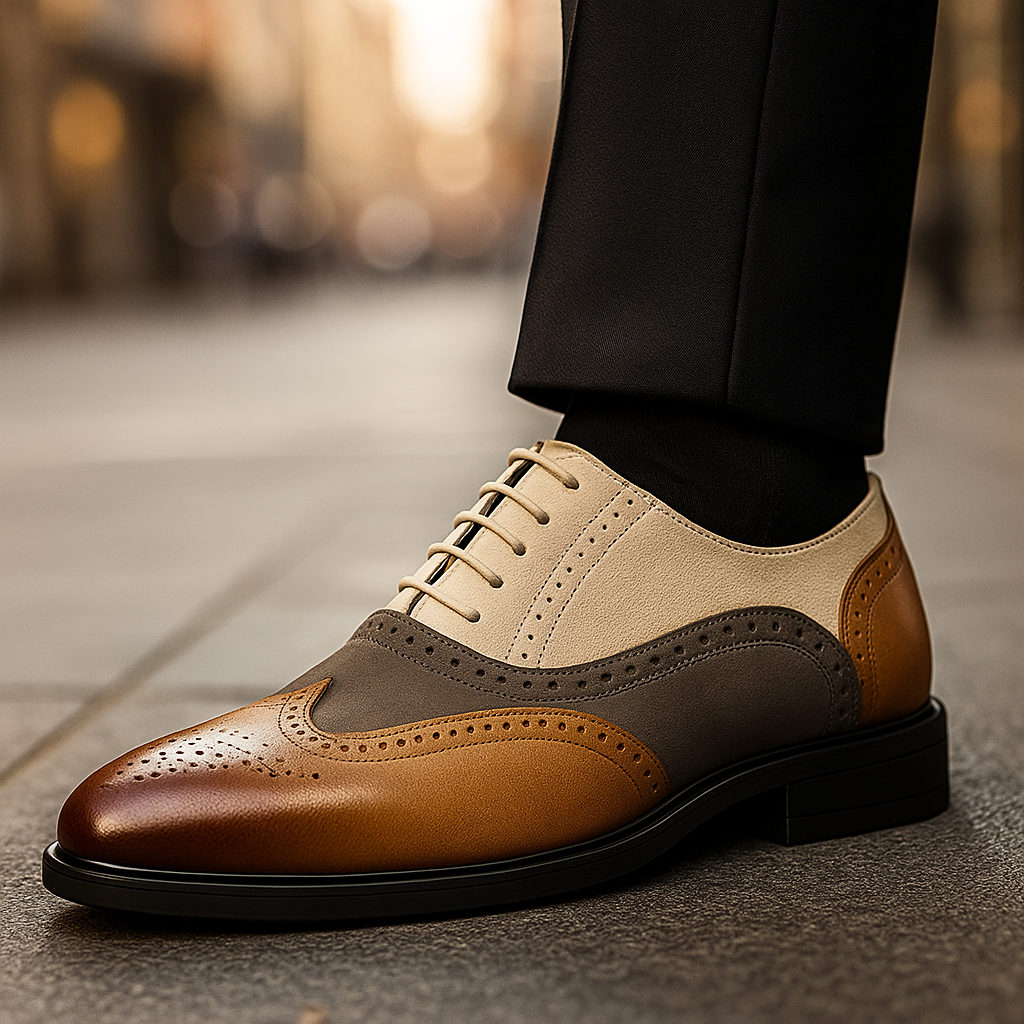 Leder Budapester Herren Wildleder Brogue Business