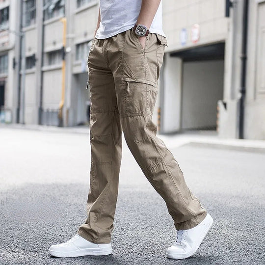 Relaxed Fit Cargohose Herren Outdoor Utility Taschen