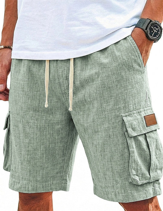 Leichte Leinen Sommershorts Herren Strand Baumwolle