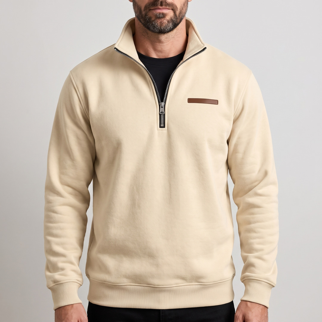 Fleece Sweatshirt Herren Weich Gefüttert Alltagstauglich
