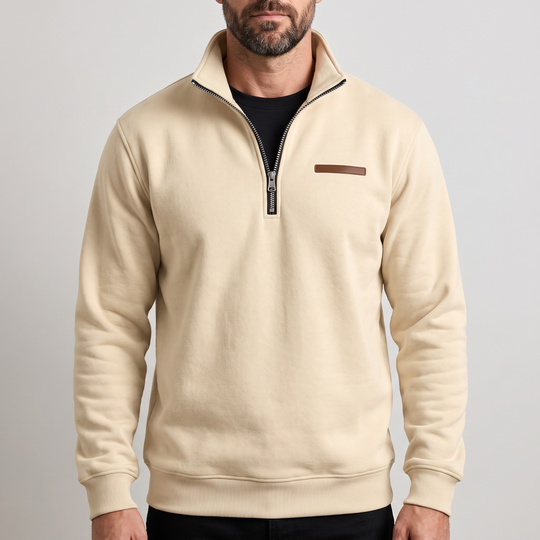 Fleece Sweatshirt Herren Weich Gefüttert Alltagstauglich