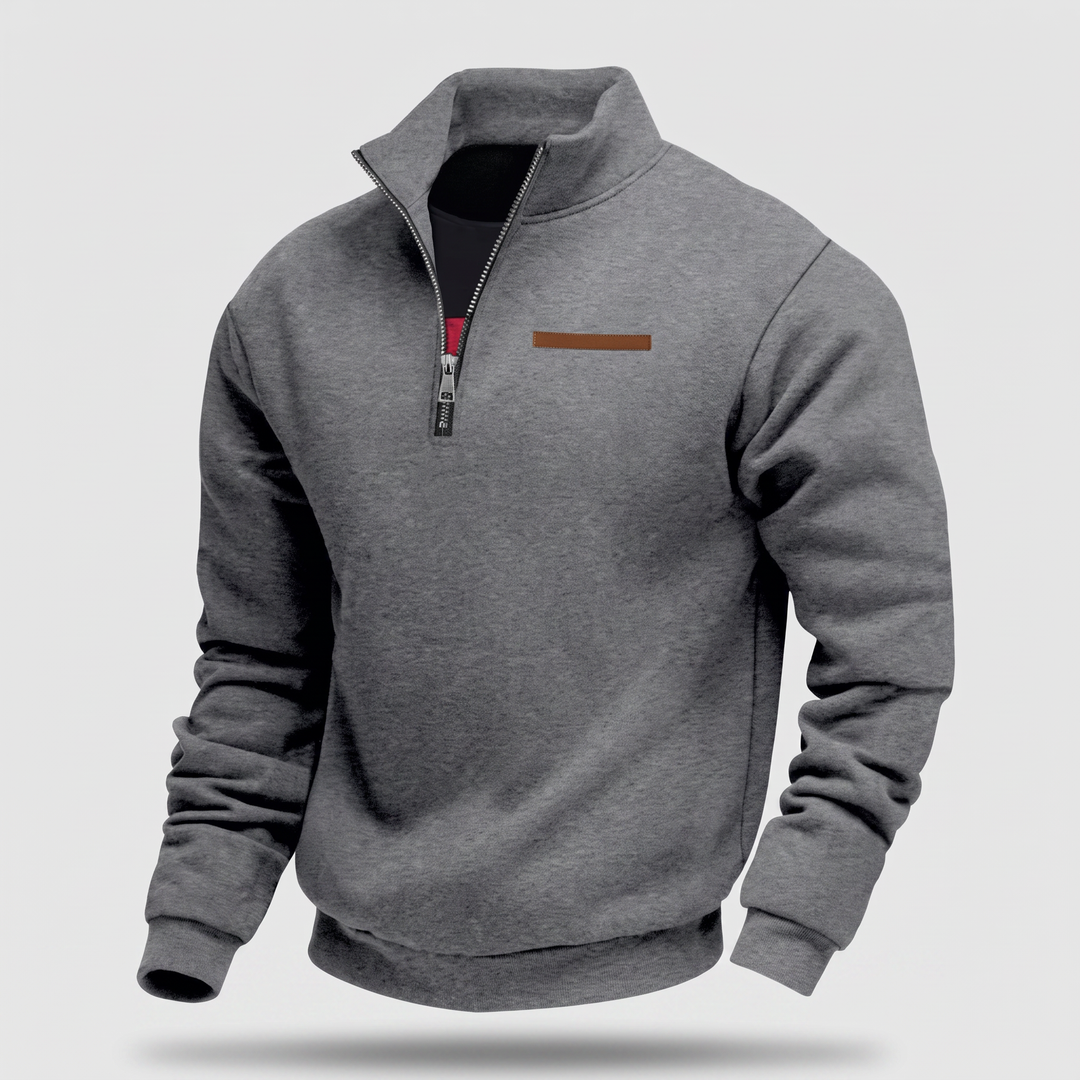 Fleece Sweatshirt Herren Weich Gefüttert Alltagstauglich