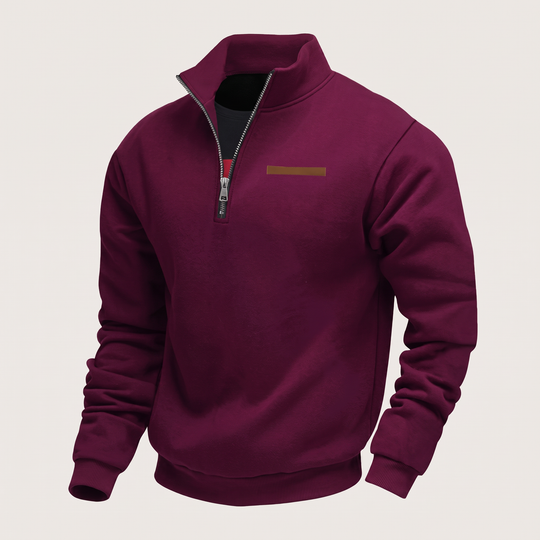Fleece Sweatshirt Herren Weich Gefüttert Alltagstauglich