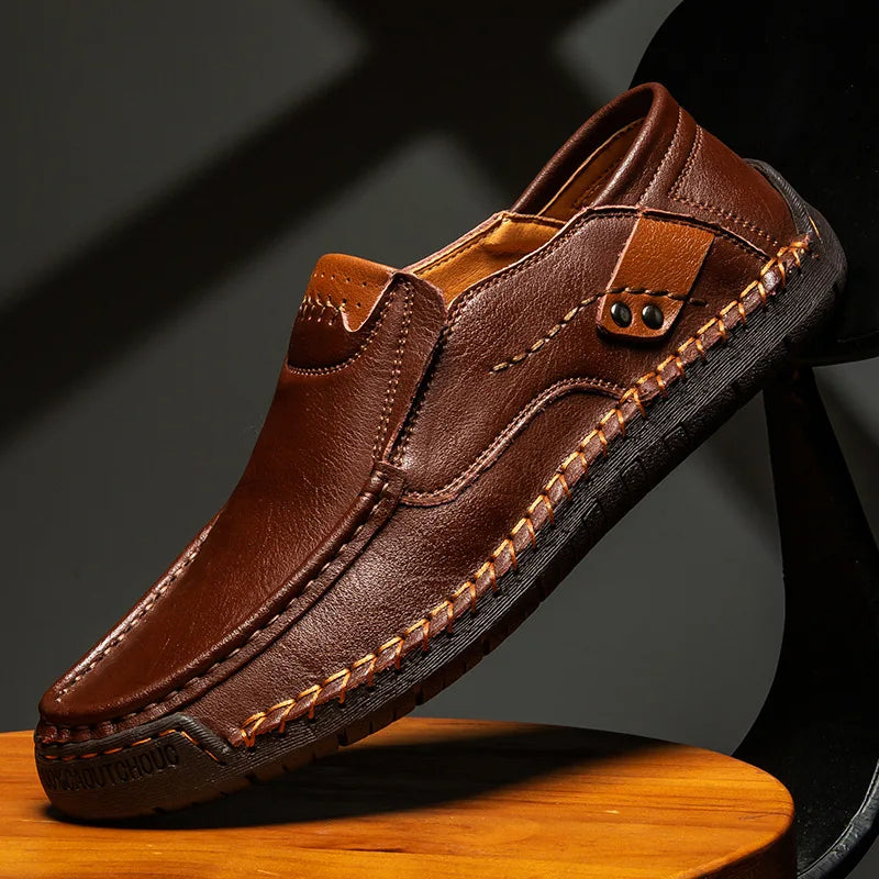 Leder Slip-On Loafer Herren Smart Casual Slipper Schuhe