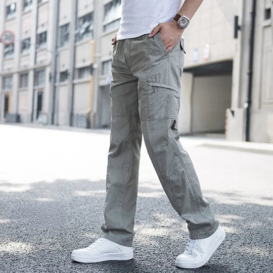 Relaxed Fit Cargohose Herren Outdoor Utility Taschen