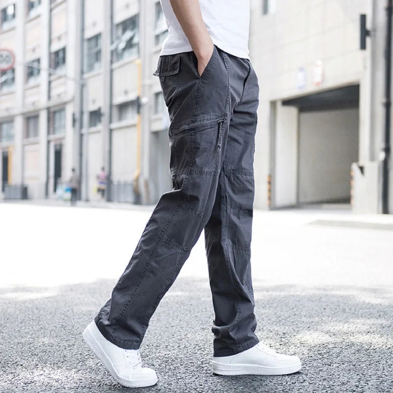 Relaxed Fit Cargohose Herren Outdoor Utility Taschen