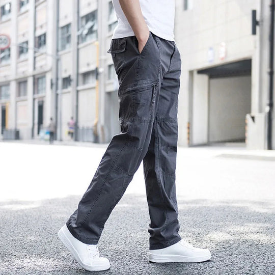 Relaxed Fit Cargohose Herren Outdoor Utility Taschen