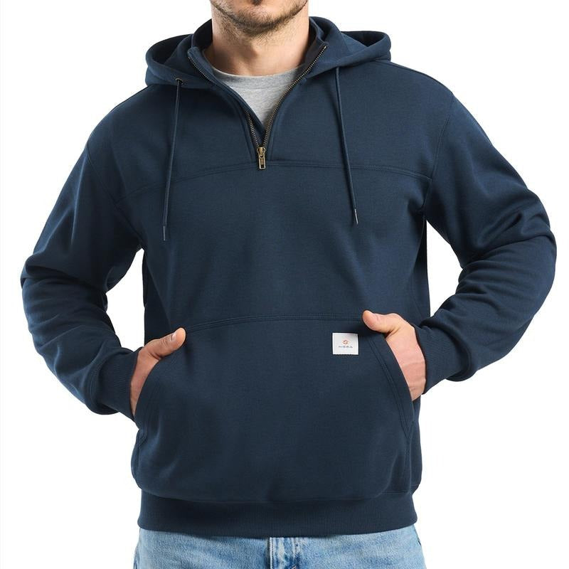 Wasserabweisender Halbzip Hoodie Herren Work Kapuze