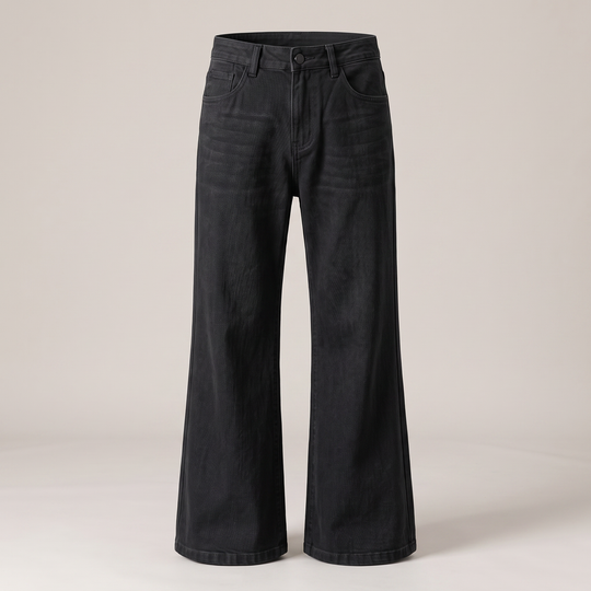 Bootcut Jeans Herren Ausgestellt Gerade Robuster Denim