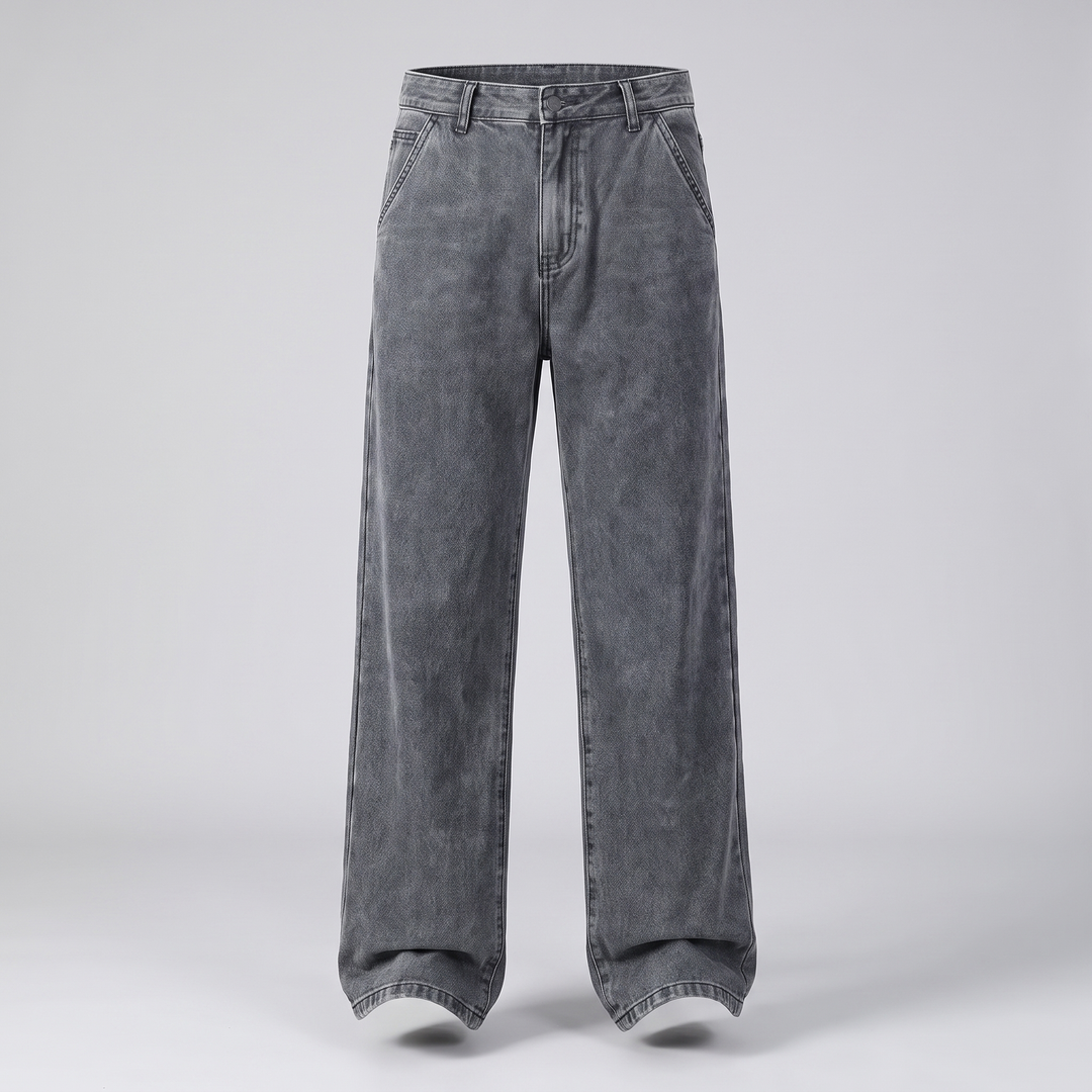 Bootcut Jeans Herren Ausgestellt Gerade Robuster Denim